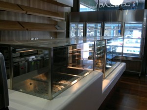 Cake Display Frifg and Hot Food Display
